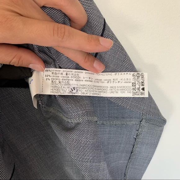 ZARA Gray V Neck Choker A-Line Shift Mini Dress - Picture 10 of 12